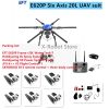 EFT E620P 20L Agriculture Drone - 6-Axis Agri Drone Frame 20L Water Tank Spray and 8L Spreader Hobbywing X9, JIYI K++ V2, Skydroid H12, Tattu Pro 22000mAh Battery - Image 5