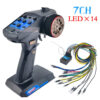 Flyueace T-6819C - 7CH 2.4GHZ 4.2-10V Radio Control System Transmitter With Receiver For RC Car Boat Tank Truck Toy Linkage lights - Image 2