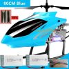 80CM RC Helicopter - Large Model 3.5CH Alloy Frame Anti-Fall All Body LED Lights 150 Meters Electric Remote Control Helicopter Toy - Image 13