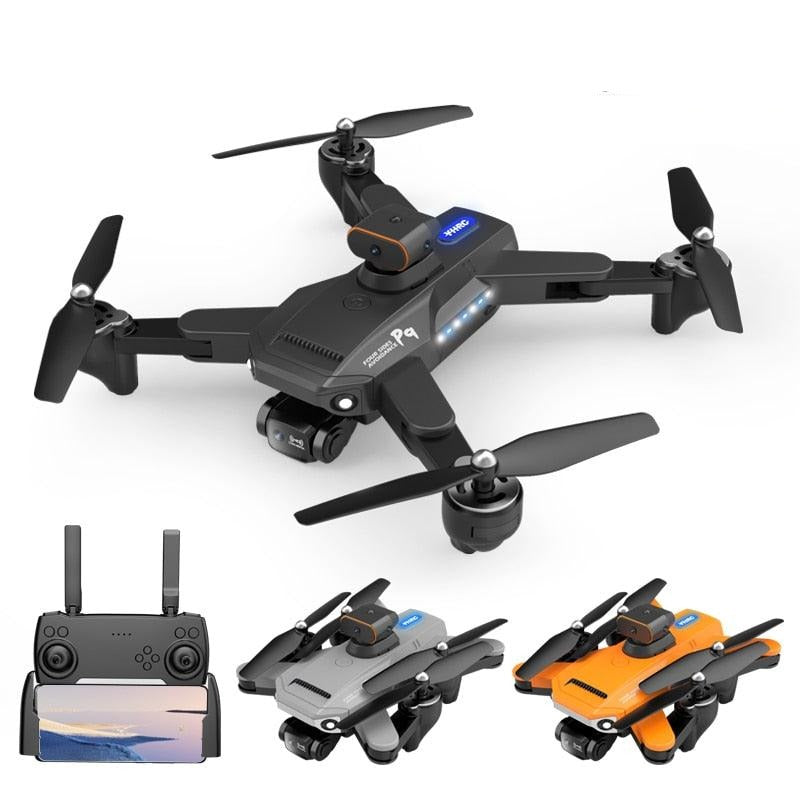 P9 Drone - ESC 8K Professional Dual HD Camera Obstacle Avoidance Aerial Photography Foldable Quadcopter RC Helicopter Toy