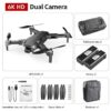 S608 Pro Drone -  3KM GPS 4k Profesional Drone HD Dual Camera Aerial Photography Brushless Foldable Quadcopter RC Distance - Image 7