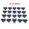 T-Type Air Tube Quick Connector  - 20 pcs 8 mm 12 mm Plastic Pneumatic Tee Fitting T-Type Air Tube Quick Connector for Agricultural Drones - Image 2