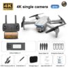 E99 Pro Drone With HD Camera -  4K Dual Camera 25 Minutes 200M Distance Headless Model Night Flying WIFI Foldable Drone - Bild 16