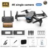 E99 Pro Drone With HD Camera -  4K Dual Camera 25 Minutes 200M Distance Headless Model Night Flying WIFI Foldable Drone - Bild 15