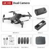 S608 Pro Drone -  3KM GPS 4k Profesional Drone HD Dual Camera Aerial Photography Brushless Foldable Quadcopter RC Distance - Image 17