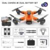 QJ F184 Drone - 4K Dual Camera WiFi FPV One Button Obstacle Avoidance Smart Follow 360° Quadcopter RC Helicopter Toy Gifts — изображение 7