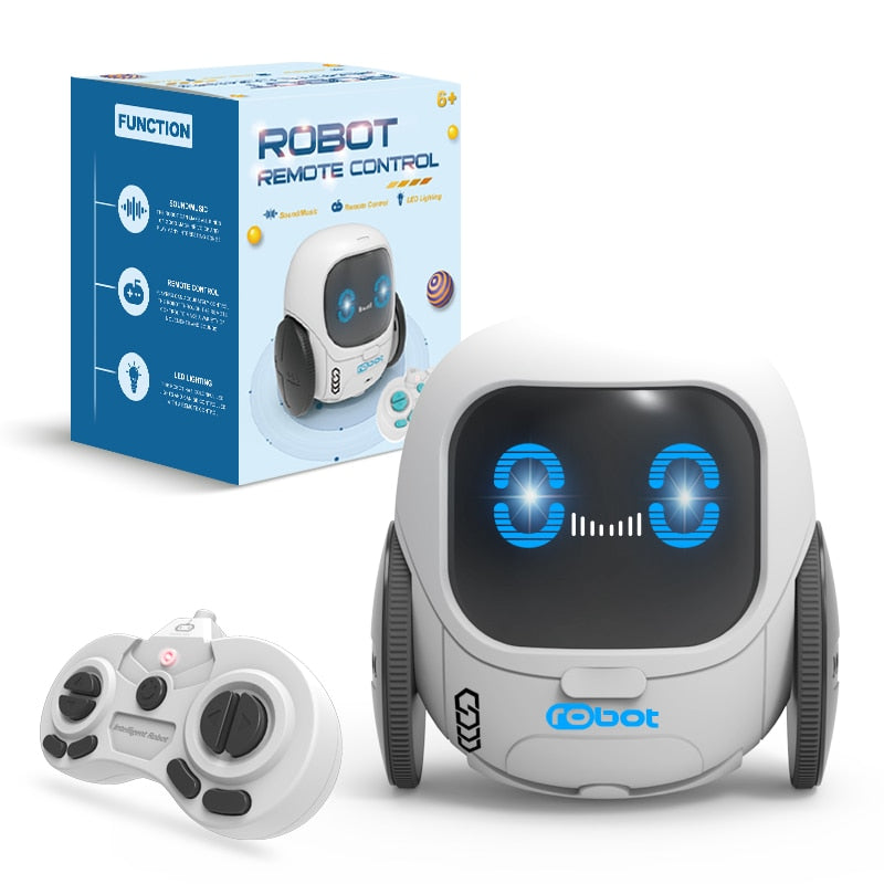 Circular Chubby Cartoon Q Version - Smart Remote Control Robot Rotating Dance Electric Toy Light Music Interactive Toys For Kids