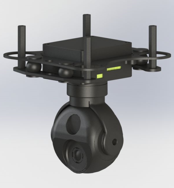TOPOTEK DYK290G207 Dual Light Drone Gimbal - 9x Zoom 1080P Visible Light Camera + 7mm 256x192 Thermal Imaging With IP/HDMI Output 2-Axis Gimbal - Image 3
