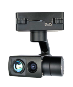 TOPOTEK KHP335M608 Dual Light Drone Gimbal - 9X Digital Zoom 1080P Visible Light Camera + 8.7mm 640x512 Thermal Imaging With 3-Axis Gimbal, IP /HDMI output - Image 3