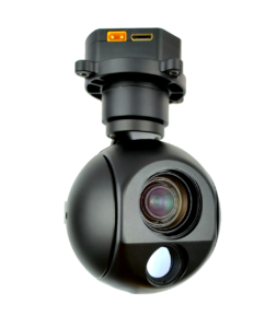 TOPOTEK KHY10G613 Dual Light Drone Gimbal - 10x Optical /90x Mixed Zoom EO Camera + 13mm 640x512 IR Thermal Camera 3-Axis Stabilized PTZ Gimbal
