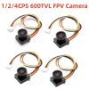 1/2/4PCS FPV 600TVL 1/4 1.8mm CMOS 170 Degree Wide Angle Lens Camera PAL/NTSC image sensor CCTV camera module chip board RC Toy - Image 4