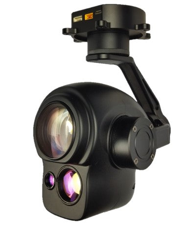 TOPOTEK SIP30L30A Dual Light Drone Gimbal - 30x Optical Zoom + 3000m Laser Range Finder 3-axis stabilized IP output gimbal — изображение 2